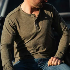 Men'S Vapor Long Sleeve Henley
