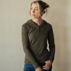 Women'S Polaris Hooded Henley